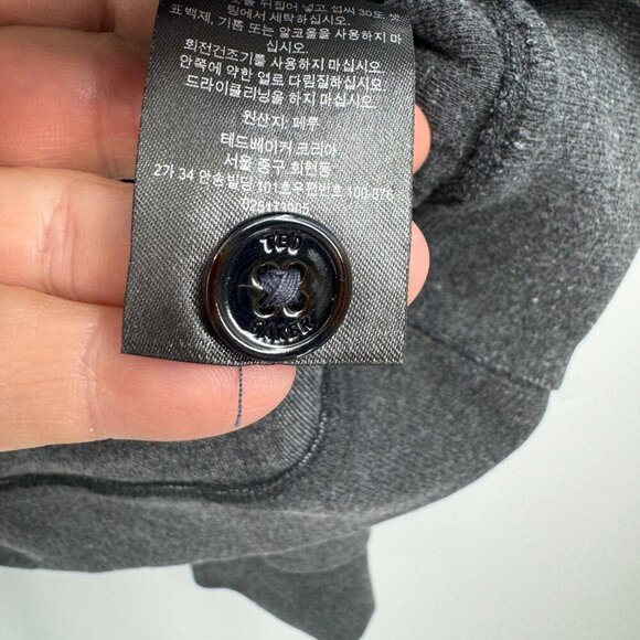 VERY NICE MENS TED BAKER LIGHT KNIT FULL ZIP JACKET SIZE XXL 6 Gray - Picture 9 of 12